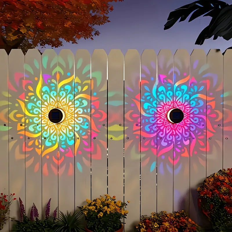 Why Everyone is Obsessed With This $14.99 Mandala Solar Wall Lamp for Courtyard Makeovers